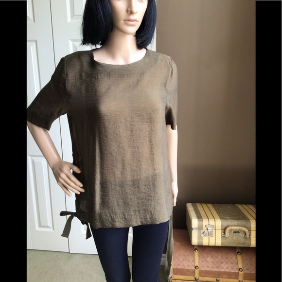 H&M Army Green/Taupe Summer Top - Picture 4 of 9
